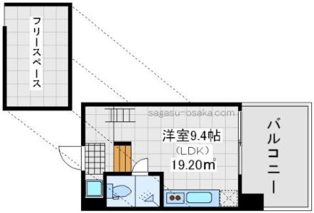 【是空TENNOJI(天王寺)】の間取り図