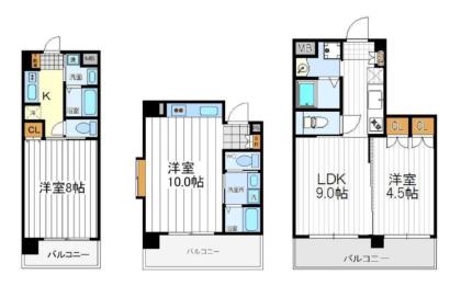 【旭町マンション】の間取り図