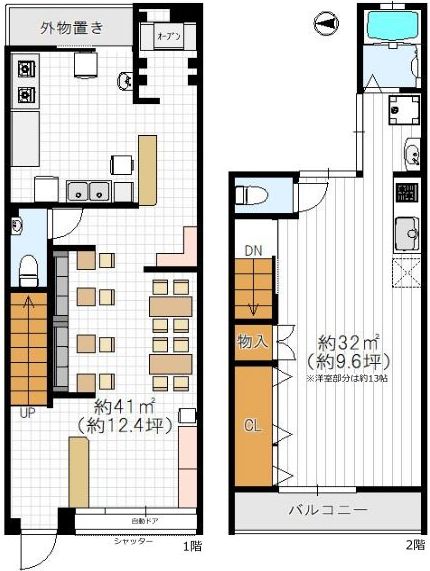 【阿倍野筋5丁目店舗】の間取り図