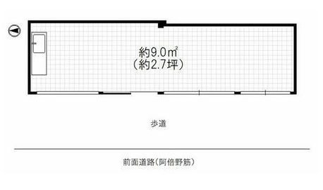 【阿倍野筋5丁目店舗】の間取り図