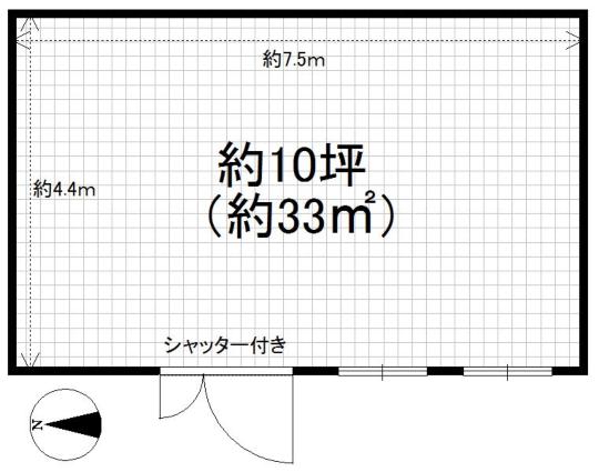【昭和町あびこ筋沿い1階店舗】の間取り図